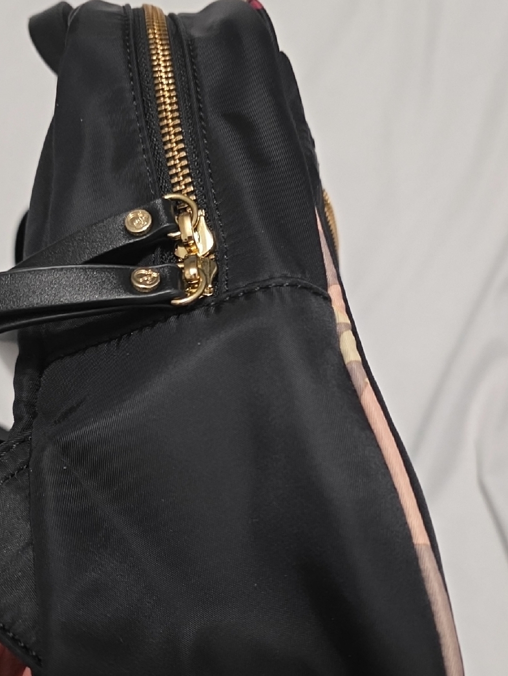 Spartina 449 Black Floral-Trim Mini Backpack - Picture 12 of 14